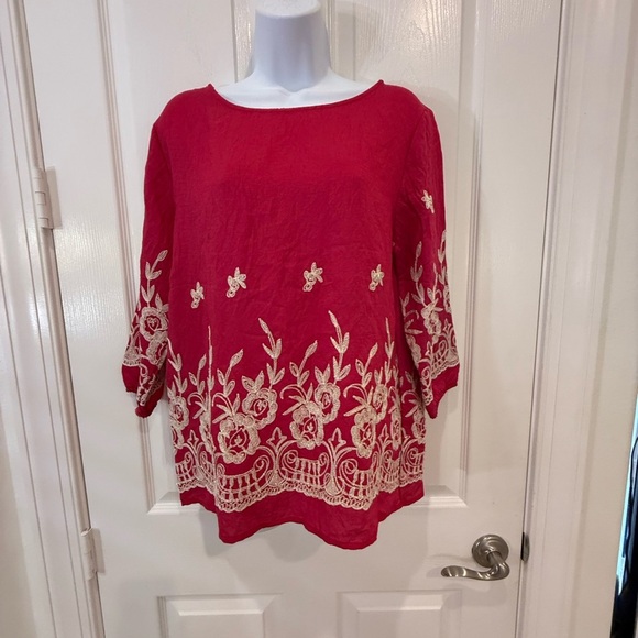 Ana & Rose Floral Embroidered Women's Top Size small - Picture 1 of 6
